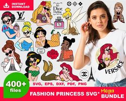 400 fashion princess svg, trending svg, disney princess svg