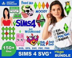 150 sims 4 bundle design, trending svg, sims 4 bundle svg