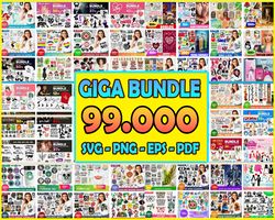 99000 giga bundle svg, disney svg, cartoon svg, anime svg