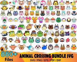 880 animal crossing svg bundle, animal crossing svg, game svg