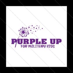 purple up svg, purple up for military kids svg, month of military children, military child