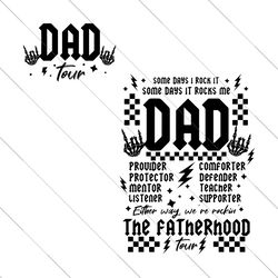 dad tour svg, dad life svg, shirt for dad, father's day svg, tour gifts, pregnancy reveal svg instant download