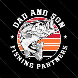 dad and son fishing partners svg, fathers day svg, fishing svg, fishing dad svg, fisher svg, dad and son svg instant dow