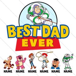 custom cartoon best dad ever with kids name png, fathers day png, dad cartoon movie shirt with name, gift for dad png, d