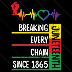 juneteenth svg, breaking every chain since 1865 svg, black history svg, juneteenth shirt svg, juneteenth heart svg, afri