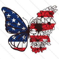floral butterfly svg, butterfly svg, 4th of july svg, american flag svg, american flag designs