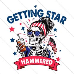 funny skeleton fourth of july png retro america png, getting star spangled hammered png, trendy 4th of july png, snarky