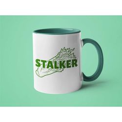 funny coffee mug - celery stalker funny gifts gifts for vegetarians vegetarian mug vegan mug vegetable puns funny gifts