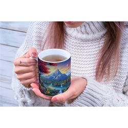 fantasy nature coffee mug | great gift idea for an outdoor, camping, hiking, nature or adventure lover!