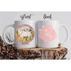 Taurus Star Sign Zodiac Mug / Personalized Taurus Gift