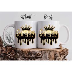 capricorn queen mug / capricorn zodiac gift / zodiac diva mug / december to january birthday mug