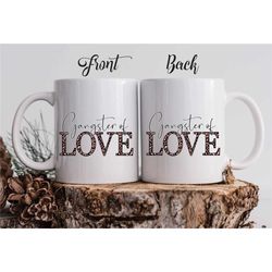 gangster of love personalized valentine's mug / personalized valentine's day gift for her