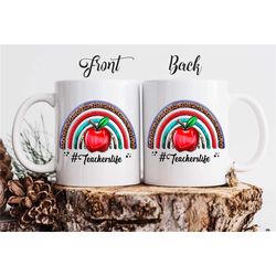 teacher appreciation gift / teachers life personalized mug