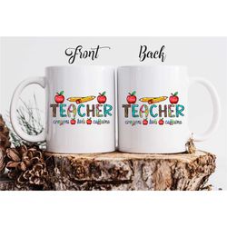 teacher appreciation gift / teacher crayons kids caffeine personalized mug