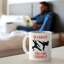 karate mug, karate gift, funny karate mug, karate lover gift, novelty karate mug, unique karate mug, mixed martial arts