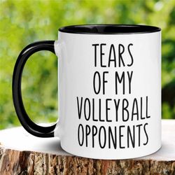volleyball gifts, volleyball coffee mug, 15 oz 11 oz, volleyball coach gifts, senior gifts, team gift, tears of my volle