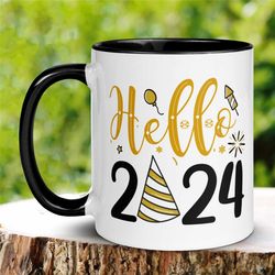 new year, new years gift, holiday mug, happy new year, new year 2024 coffee mug, new beginnings gift, inspiration mug, m