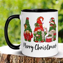 christmas gnomes, christmas gifts, christmas mug, merry christmas, holiday mug, christmas coffee mug, vintage garden gno