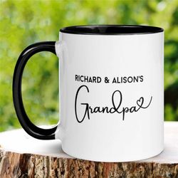 grandpa mug, personalized mug gift for grandpa, grandpa coffee, grandpa gift, grandpa birthday, father's day mug, first