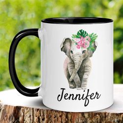elephant gifts, elephant mug, elephant coffee mug, elephant cup, personalized elephant mug, custom elephant mug, elephan