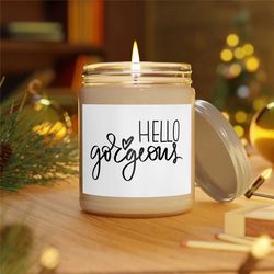 hello gorgeous scentedcandles | 9 oz candle | vanilla candle | sea breeze candle | comforting candle | aromatherapy cand