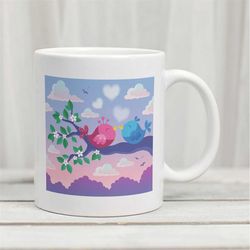 love birds | valentine's day mug | birds mug | gift for him | coffee lover | valentine's day gift | gift for her | frien