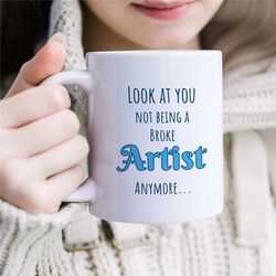 funny artist gift, painter quotes, art teacher gift idea, painting mug cup, gift for her, sarcastic present, anniversary