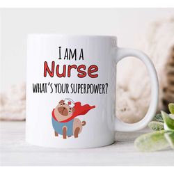 funny mug for new nurse, registered nurse gift, colleague gift, coworker birthday present, for her, best friend, womens