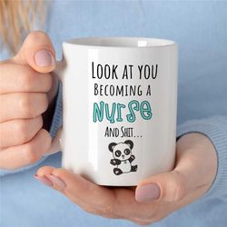 mug for registered nurses, funny hospital quote, medical assistant gift, cup for nursing school grads, sarcastic coworke