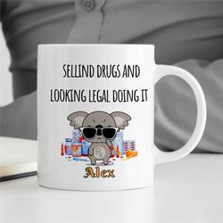 unique graduation present, custom mug for pharmacy technicians, personalized pharma gift, medical coworker cup, for him/