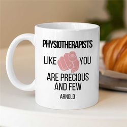 custom mug for physiotherapists, personalized pt mug, unique gift for physios, birthday present for husband/wife, thank