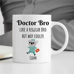 personalized gift for medical student, custom mug for docs, unique cup for internists, gyn, cardiologist thank you, anes