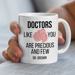 custom doctor mug, personalized physician gift, customizable hospital mug, unique surgeon gift, dad birthday present, em