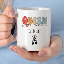 customized mug for dance instructor, personalized mug for dancer, custom ballet mug, birthday present for dancer, dancin
