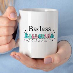 custom ballet teacher mug, personalized mug for ballet dancers, customizable gift for ballet teacher, unique dance gifts