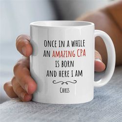 custom amazing cpa mug, personalized gift for accountant dad, financial advisor birthday present, sarcastic anniversary