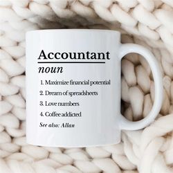 personalized gift for cpa dad, custom accountant mug, financial advisor birthday present, sarcastic anniversary cup, fat