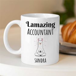 Custom Lamazing Accountant Mug, Personalized Mug for CPA, Humorous Anniversary Mug, Office, Financial Guru, Birthday, Fu