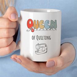 customizable birthday gift for sewers, custom mug for seamsters, personalized seamstress mug, quilting mug for women, na