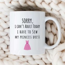 funny quilting mug, 50th birthday gift, gift for mum, beautiful mug for sewer, sewing cup, birthday present for nana, an