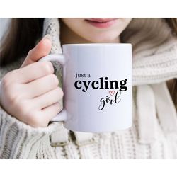 funny cycling coffee mug, bike mug for him/her, bicycle mug gift for her, cyclist gift idea, father's day present, sport
