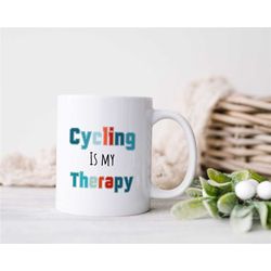 cyclist mug, gift for bikers, gift for cyclists, training mug for him, birthday present, mountain lover cup, rider mug,