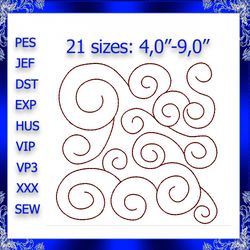 quilting block machine embroidery designs pour embroidery machine frame monogram stippling embroidery quilting swirls em