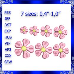 tiny flower embroidery design flower mini machine embroidery design small flower embroidery design mini flower mini fill