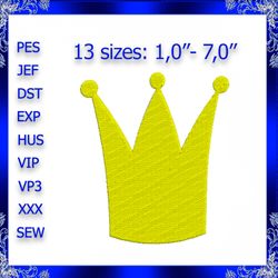 crown machine embroidery design little king crown embroidery princess crown embroidery mini crown embroidery small tiara