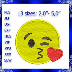 blowing kiss emoji embroidery design heart kiss emoji machine embroidery design kissing face emoji embroidery design