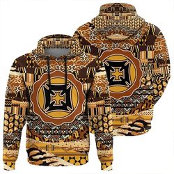 fihankra hoodie leo style, unisex african hoodie for men women