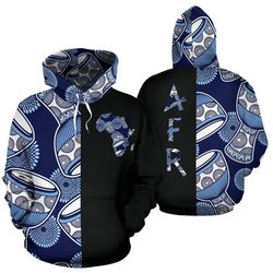 ankara cloth - djembe the half hoodie, african hoodie for men women