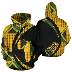 kente cloth - apremoo hoodie - circle style, african hoodie for men women