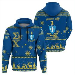 Christmas Letters Fraternity Sigma Chi Hoodie, African Hoodie For Men Women